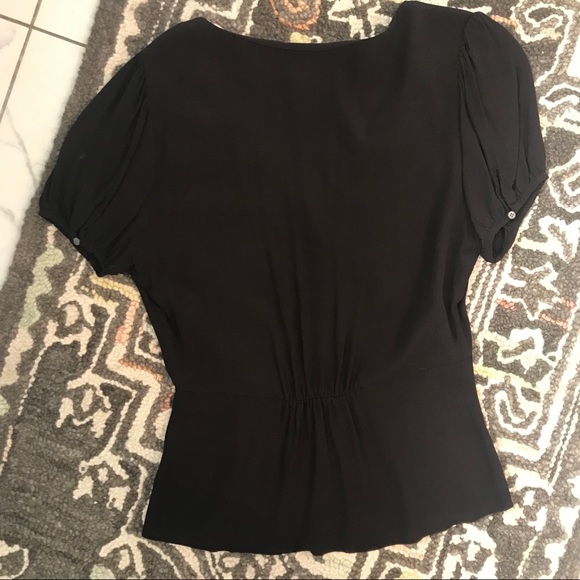 J Crew Short Sleeve Button Peplum Blouse - Picture 5 of 5